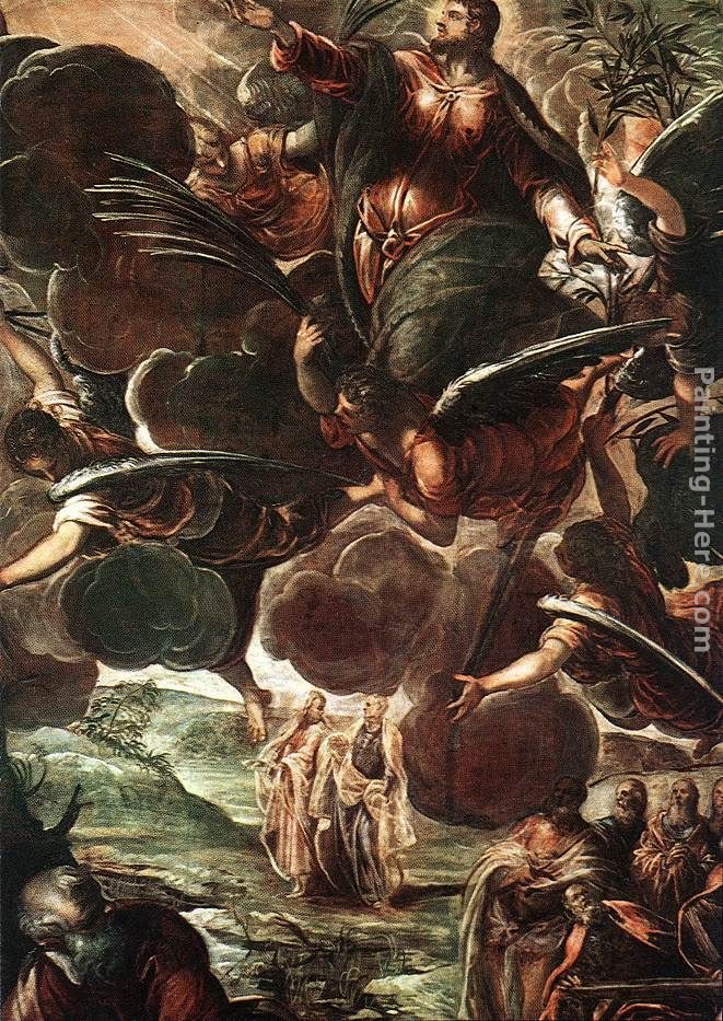 Jacopo Robusti Tintoretto The Ascension [detail 1]